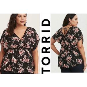 Torrid 5x NWOT, Black Floral